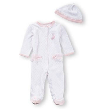 Little Me Baby Girls Preemie-9 Months Prima Ballerina Footie Coverall & Hat Set | Dillard's | Dillard's
