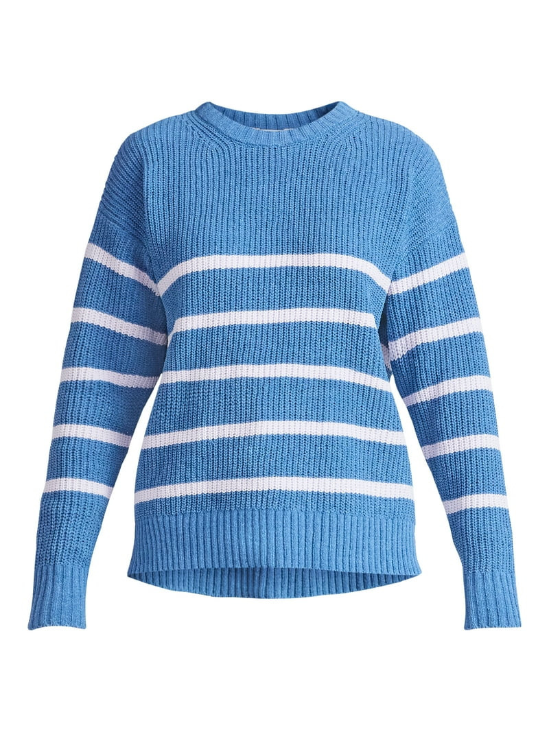 Time and Tru Women's Chenille Sweater with Long Sleeves, Midweight, Sizes XS-XXXL - Walmart.com | Walmart (US)