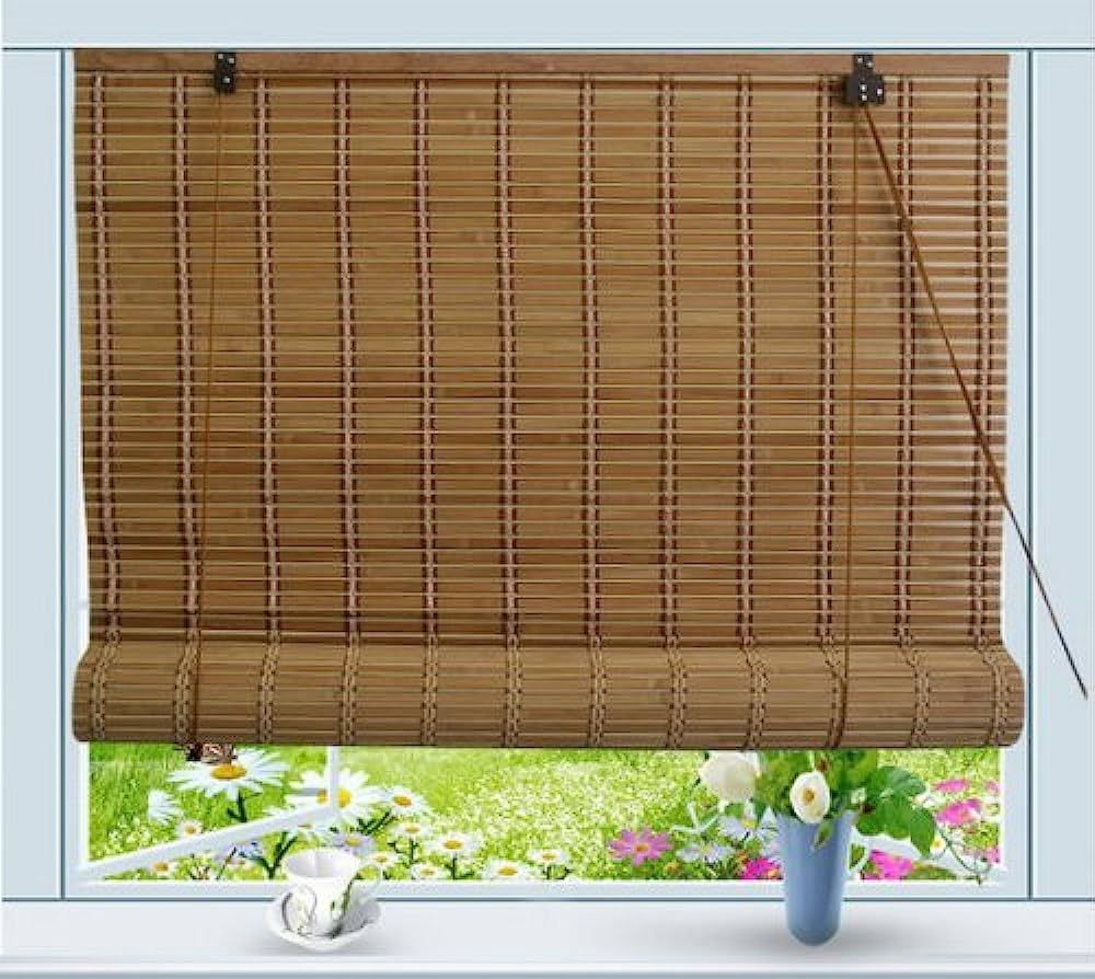 Bamboo Roll Up Window Blind Sun Shade W32" x H72" | Amazon (US)