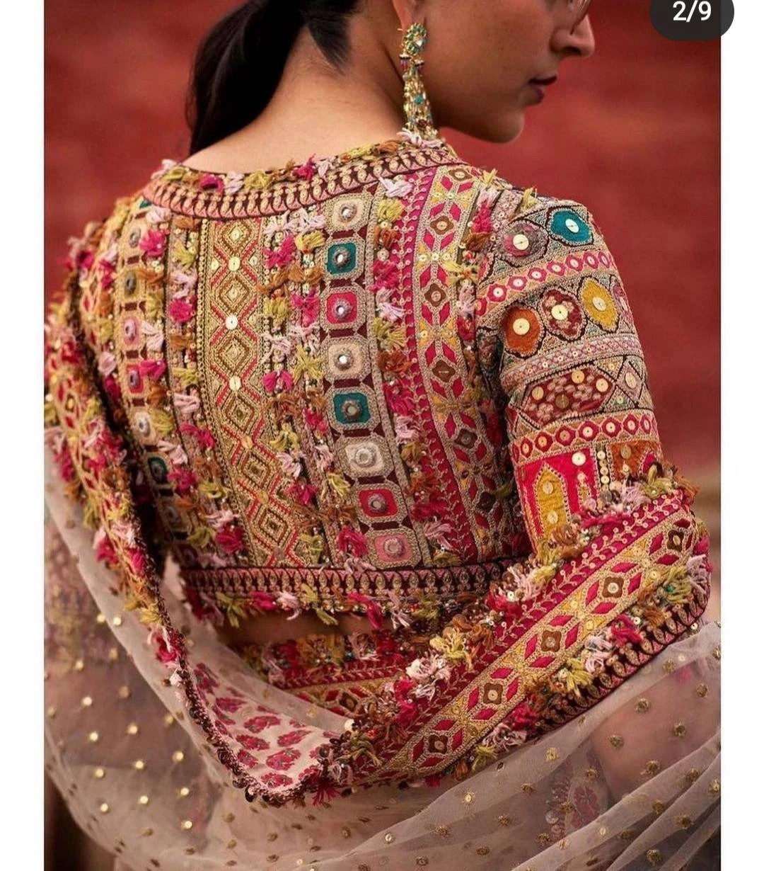 Beautiful Multicolor Sequin Blouse - Etsy | Etsy (US)