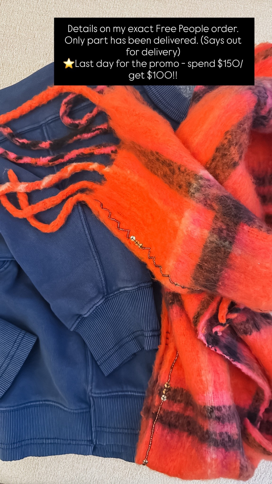 What I ordered 
Free people promo  

#LTKHoliday #LTKSeasonal #LTKGiftGuide