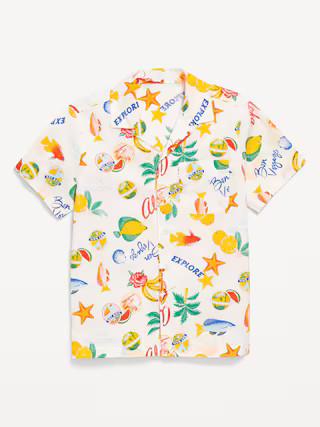 Short-Sleeve Poplin Shirt for Boys | Old Navy (US)