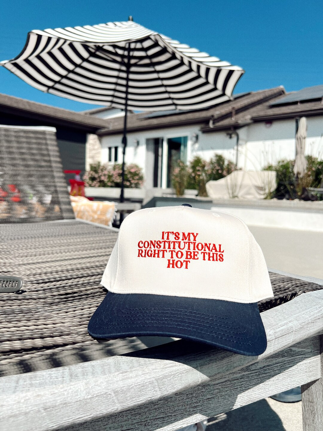 It's My Constitutional Right to Be This Hot Embroidered Hat Summer Trucker Hat Country Festival O... | Etsy (US)