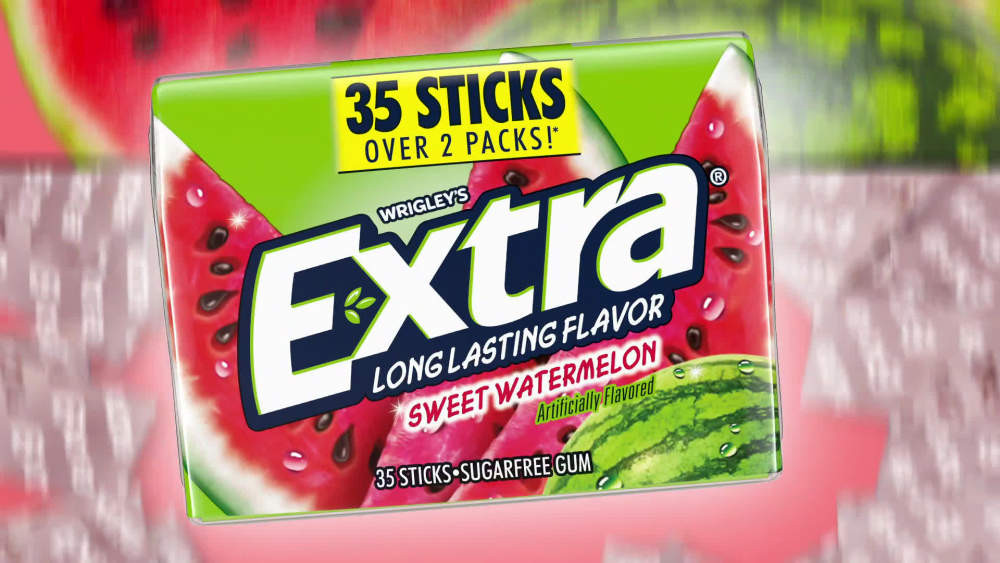 Extra Sweet Watermelon Sugar Free Chewing Gum Pack - 35 Sticks - Walmart.com | Walmart (US)