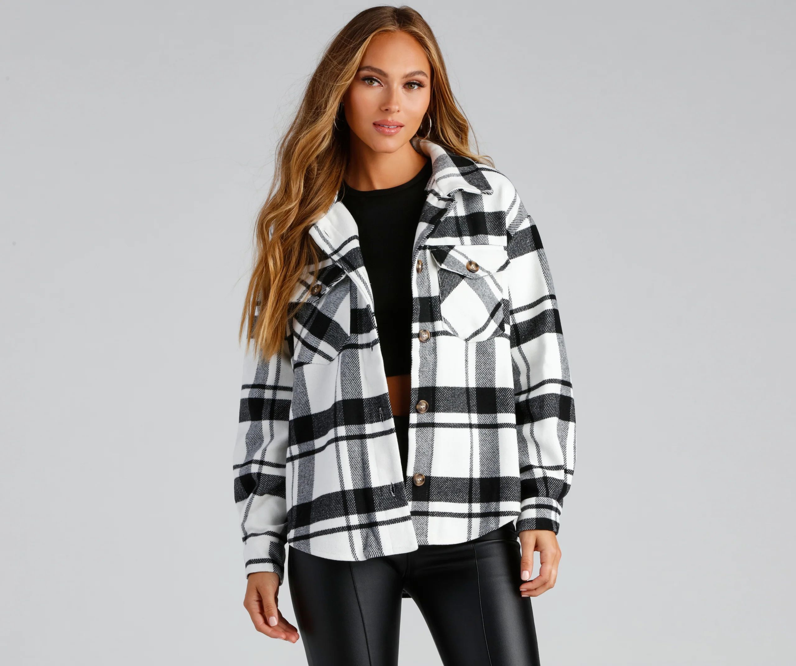 Flannel Weather Plaid Shacket | Windsor Stores