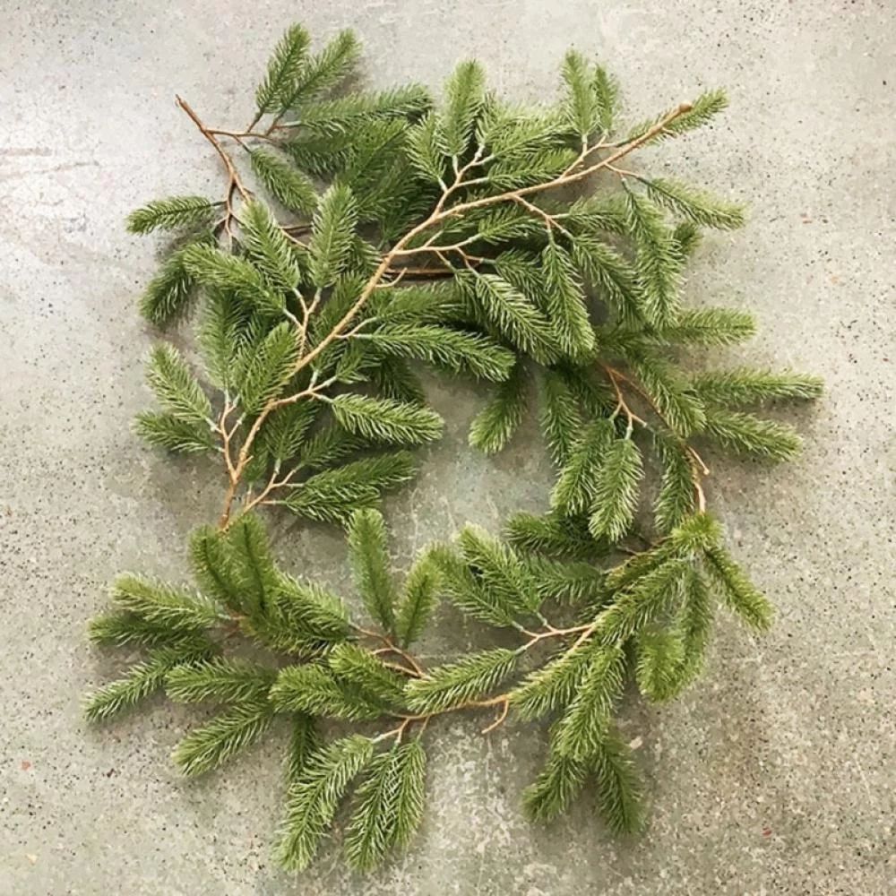 6Ft Artificial Pine Christmas Garland Winter Greenery Garland for Holiday Season Mantel Fireplace... | Walmart (US)