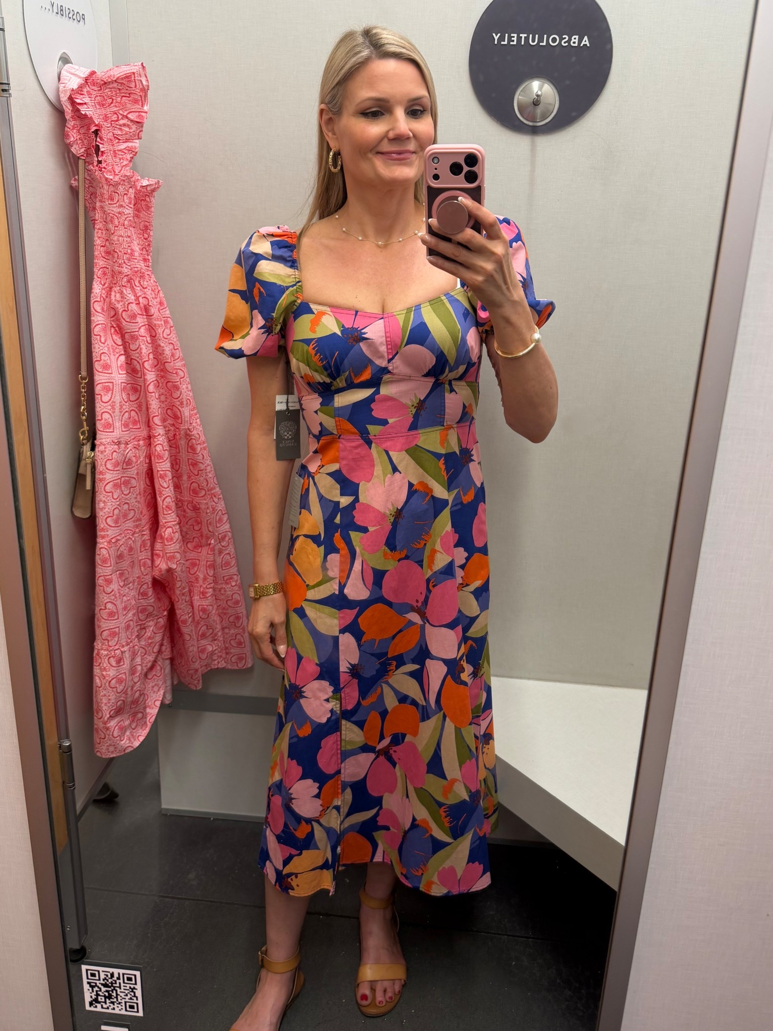 Pretty spring floral colorful midi dress. Wearing the size 4 but runs true to size  

#LTKSeasonal #LTKootd #LTKWedding