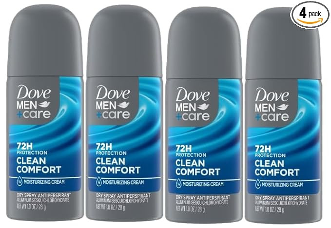 Dove Men+Care Antiperspirant Deodorant Dry Spray, Clean Comfort Scent, 72-Hour Sweat & Odor Prote... | Amazon (US)