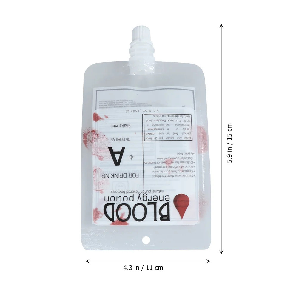 14pcs  Blood Pouches Halloween Party Drink Container Halloween Drink Bags (Random Blood Type) - W... | Walmart (US)