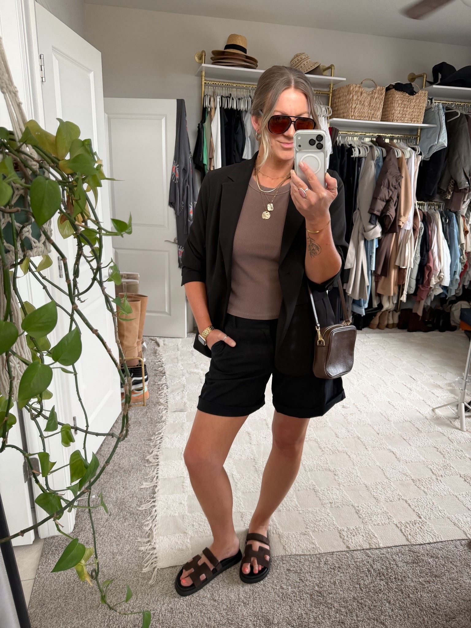 Large tank & jacket, 30 shorts, 11 sandals 

#LTKOver40 #LTKTall