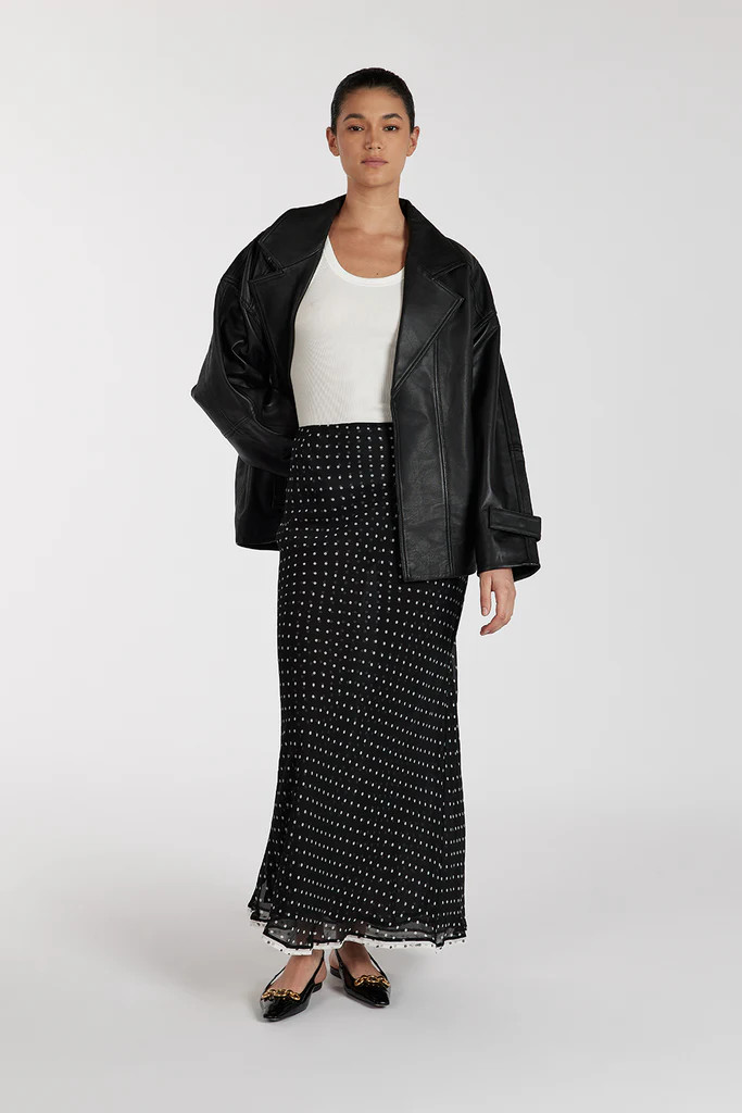 WINONA BLACK SPOT MIDI SKIRT | DISSH