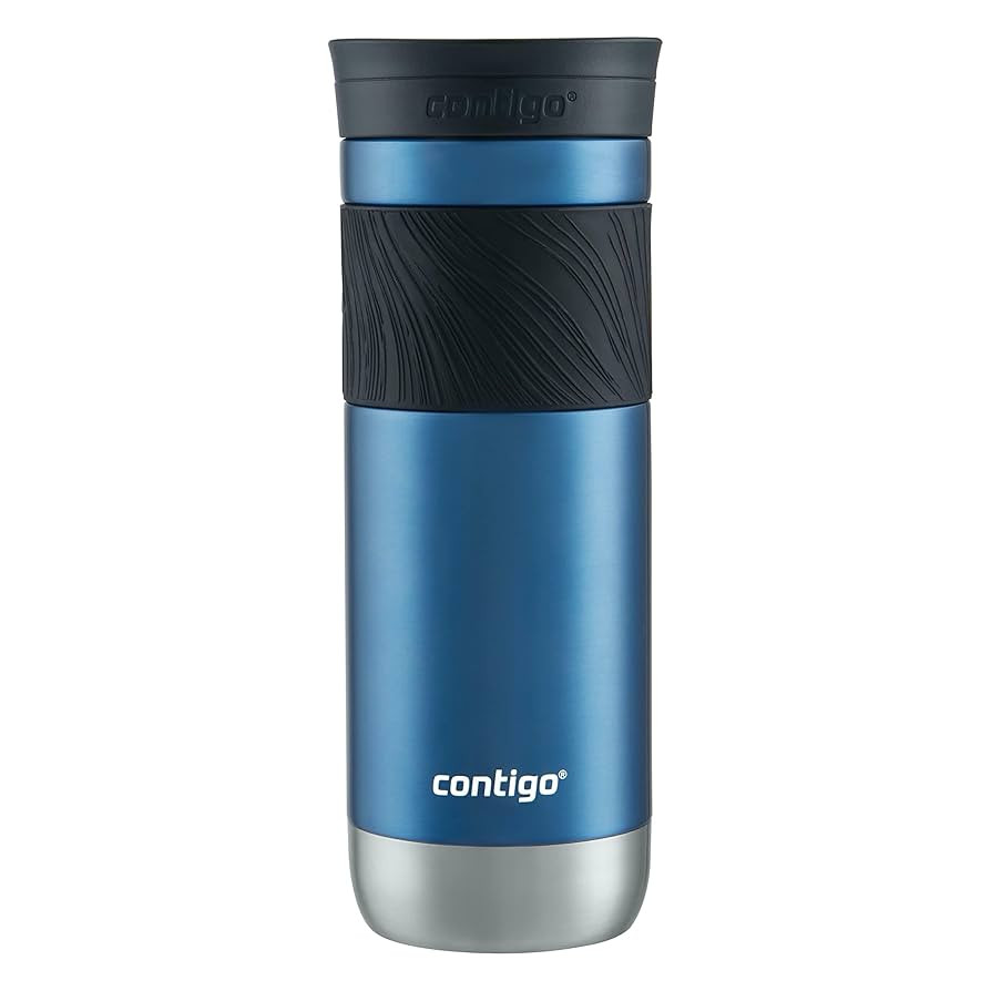 Contigo Byron Vacuum-Insulated Stainless Steel Travel Mug, 20oz - Leak-Proof Lid, BPA-Free, Blue ... | Amazon (US)