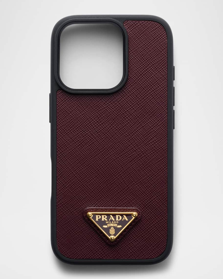 iPhone 16 Pro Saffiano Leather Phone Case | Neiman Marcus