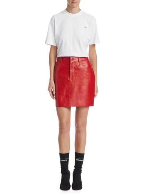 Vetements - Leather Mini Skirt | Saks Fifth Avenue