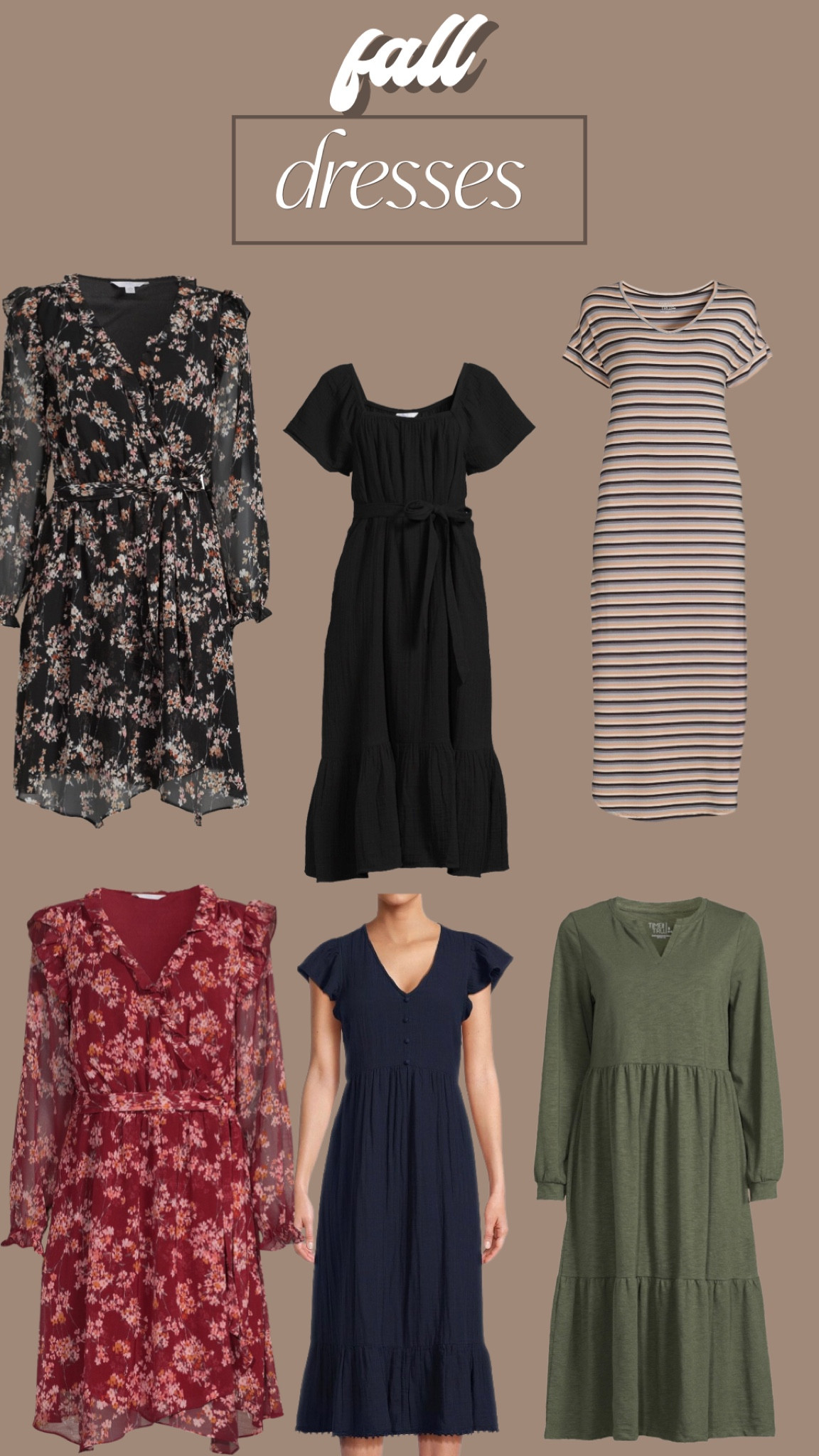 The cutest Walmart fall dresses at great prices! 

#LTKunder50 #LTKFind #LTKSale