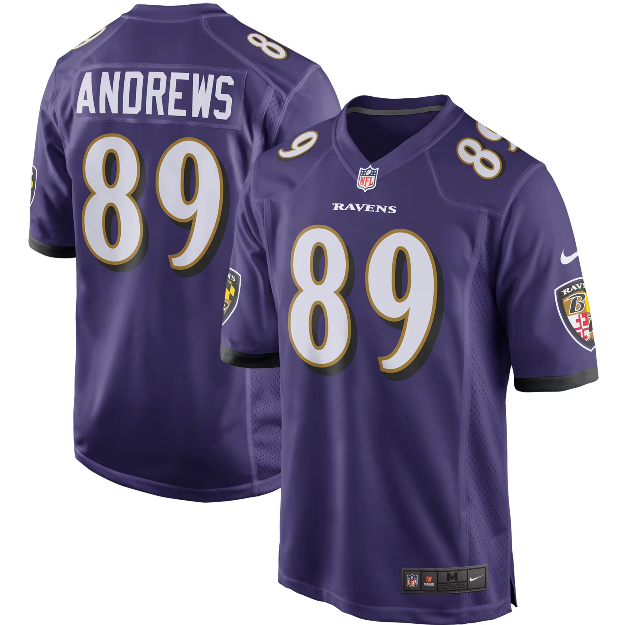 Men's Baltimore Ravens Mark Andrews Nike Purple Game Player Jersey | NFL Shop