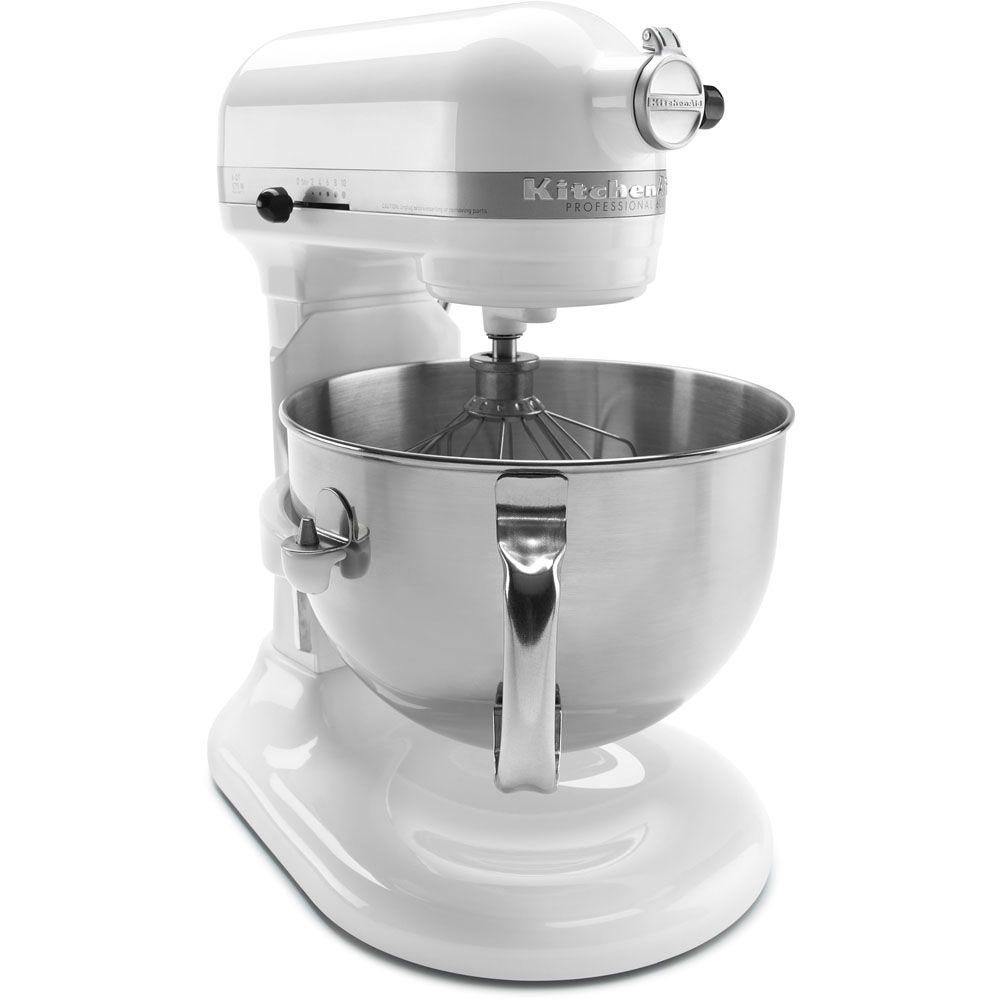 Professional 600 Series 6 Qt. White Stand Mixer | Home Depot