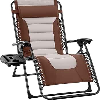 Best Choice Products Oversized Padded Zero Gravity Chair, Folding Outdoor Patio Recliner, XL Anti... | Amazon (US)