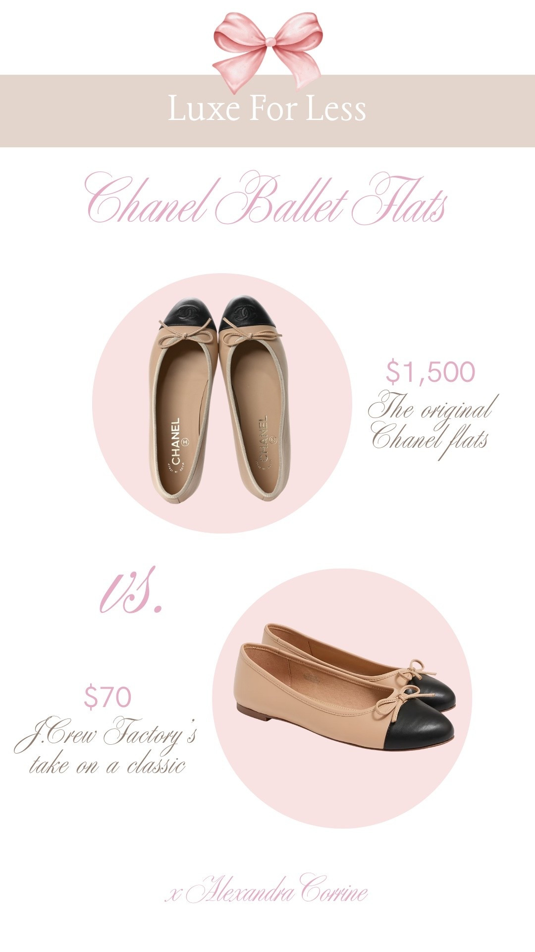 Luxury for less 🎀 the Chanel ballet flats version

Ballet flats, two toned, capped toe flat, old money, chic shoes, accessories, luxe for less, bougie on a budget, j crew, preppy, fall fashion, fall style 

#LTKSaleAlert #LTKShoeCrush