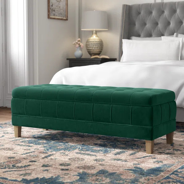 Gloria Velvet Ottoman | Wayfair North America