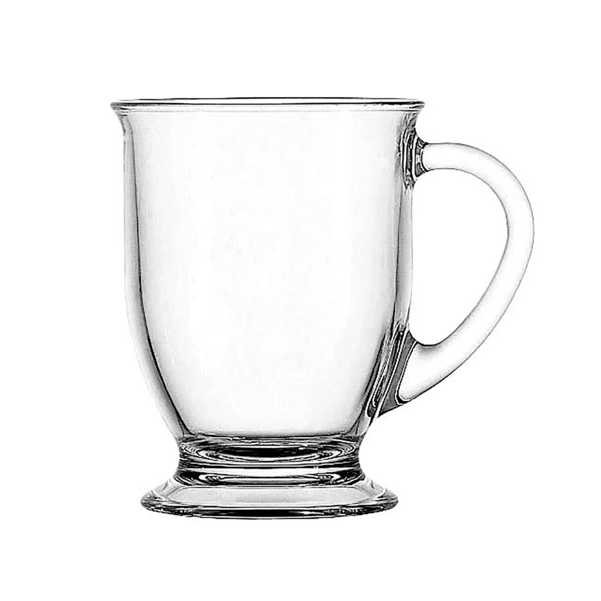 Mainstays 16 oz Clear Glass Cafe Mug | Walmart (US)