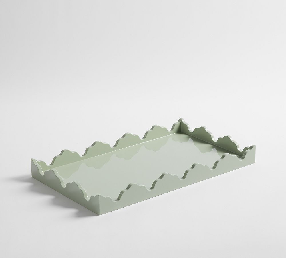 Julia Berolzheimer Scallop Lacquer Tray | Pottery Barn (US)