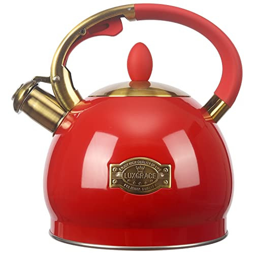 3Quart Whistling Tea Kettle Classic Teapot Stainless Steel Teakettle with Cool Grip for Stovetop | Amazon (US)