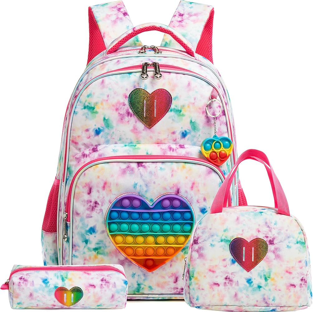 Backpack for Girls Elementary Preschool Kids Lunch Box for School | Amazon (US)
