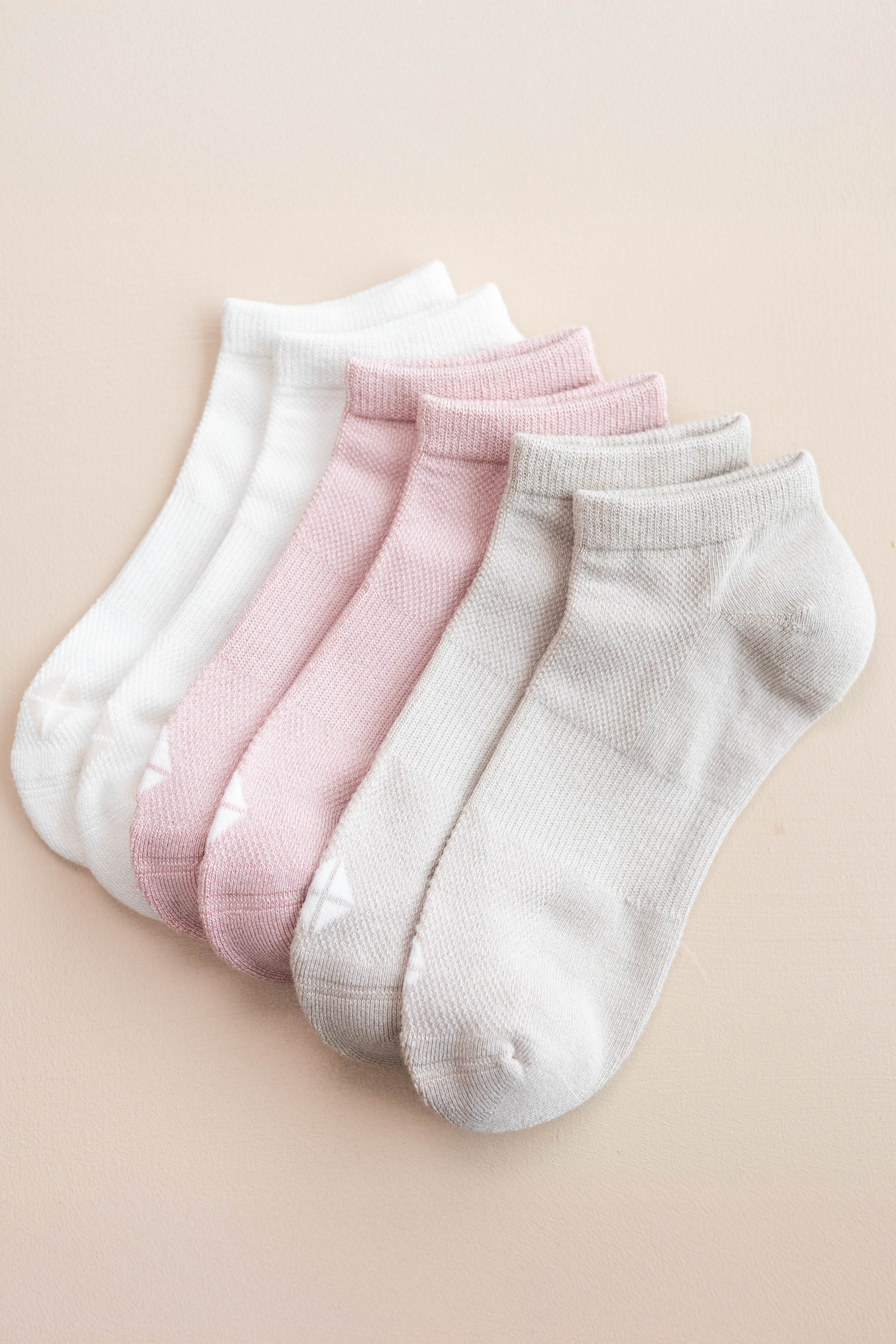 Women's Ankle Socks 3-Pack in Neutral | Kyte Living