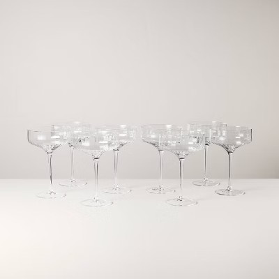 Set of 8 12oz Coupe Glasses Clear - Hearth & Hand™ with Magnolia | Target
