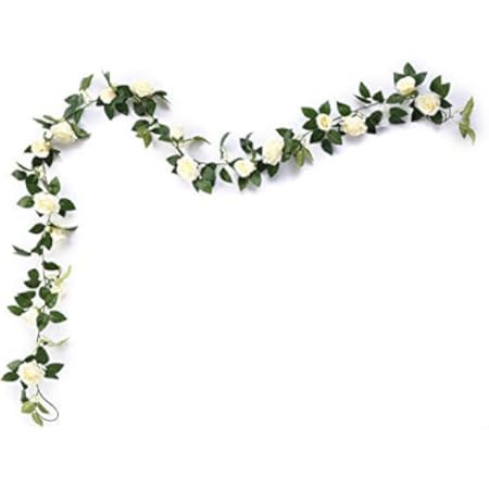 FloristryWarehouse Artificial Dogwood Flower Garland White 59 Inches | Amazon (US)