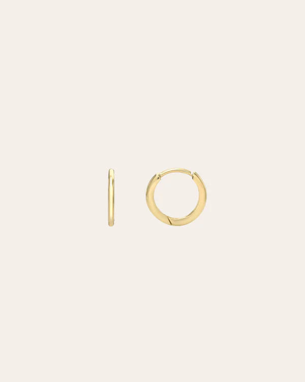 14k Gold Mini Huggie Earrings | Zoe Lev Jewelry