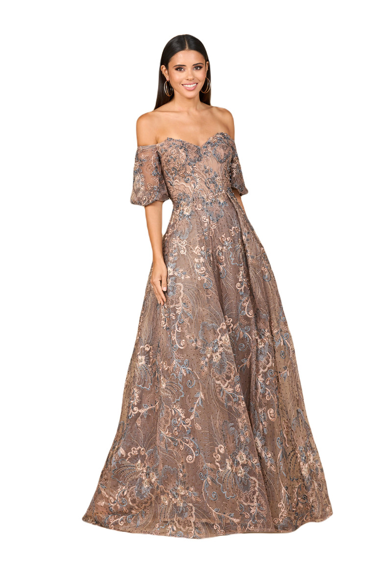 Off Shoulder Lace Ballgown (Women) | Nordstrom | Nordstrom