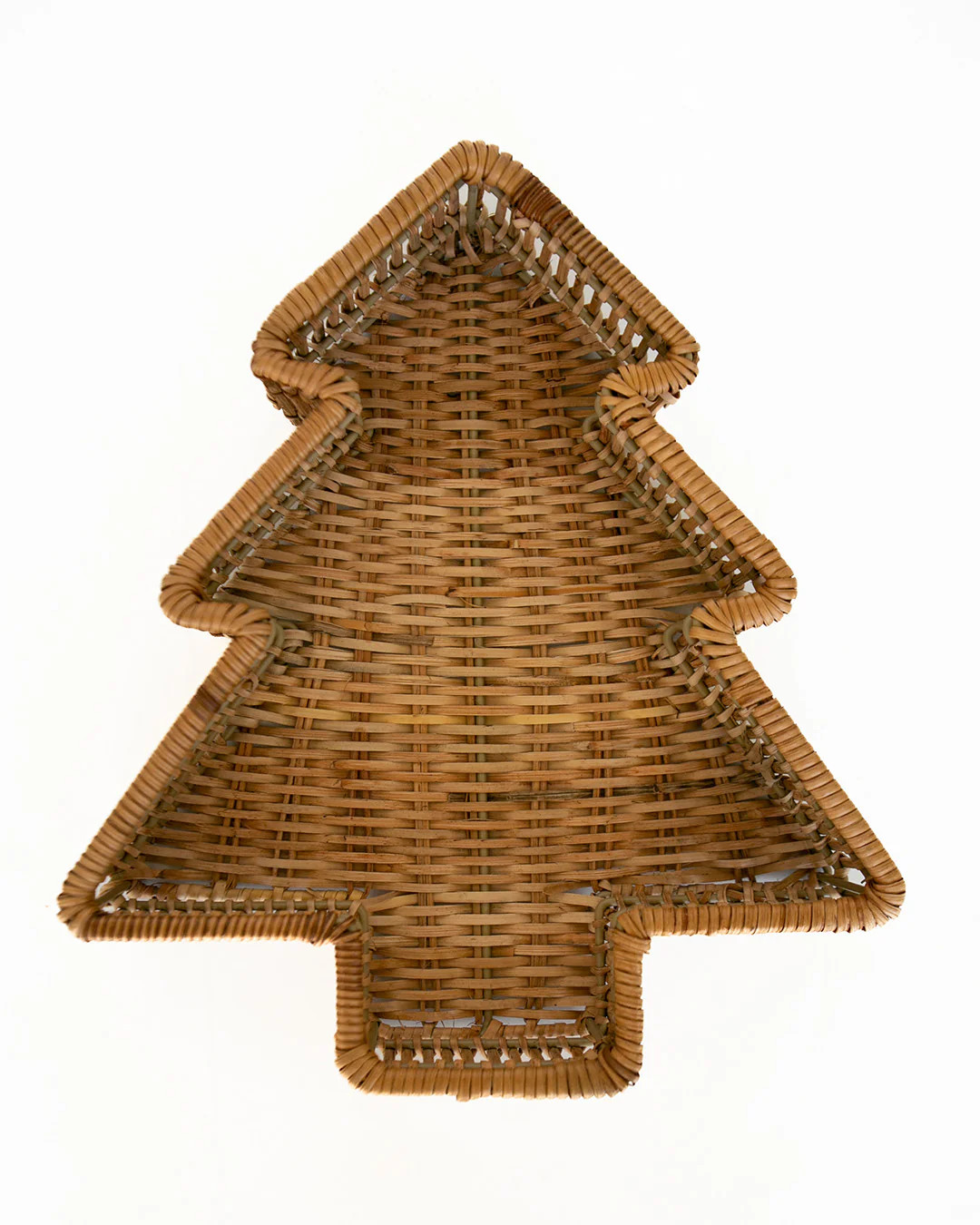 Holiday Tree Rattan Tray | Elements by Remedy