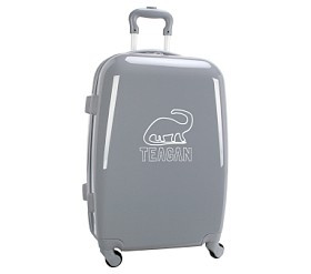 Mackenzie Gray Solid Hard-Sided Spinner Luggage | Pottery Barn Kids