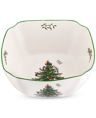 Spode Christmas Tree Large Square Bowl, 10 in. - Macy's | Macy's