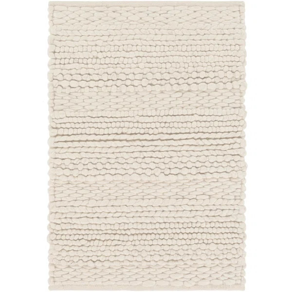 Othello Handmade Flatweave Wool Area Rug in Ivory | Wayfair North America