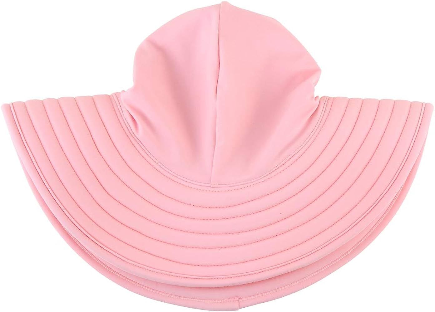 RuffleButts Baby/Toddler Girls UPF 50+ Sun Protective Wide Brim Swimwear Sun Hat | Amazon (US)