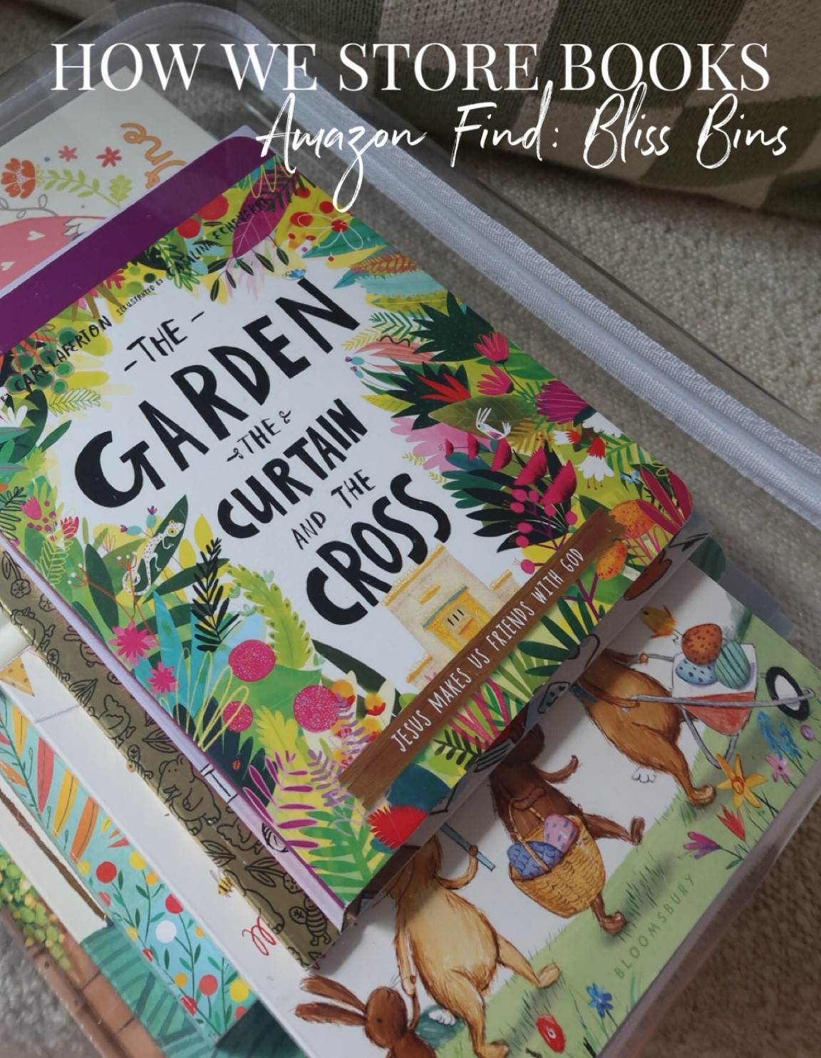 Bliss bins plus a peek at Easter Books! 🐣 

#LTKfamily #LTKkids #LTKbaby