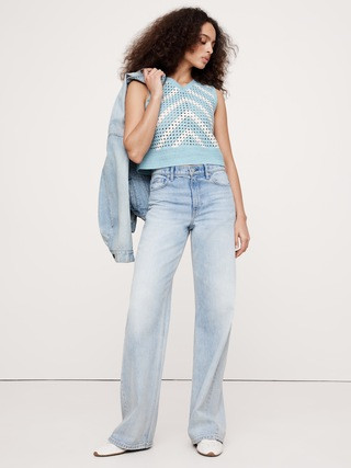 Embroidered Cotton Crochet Top | Banana Republic | Banana Republic (US)