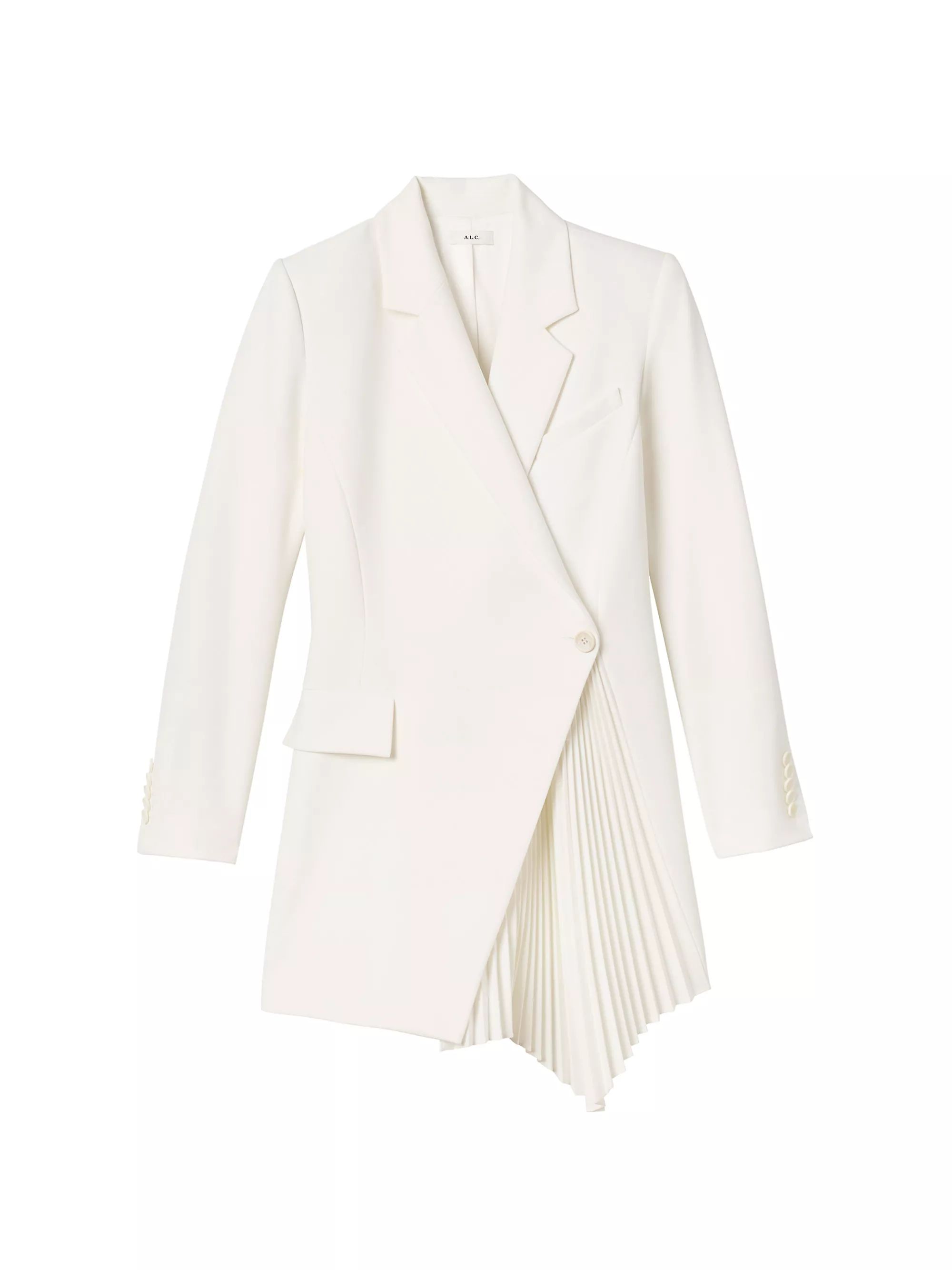 Juliet Pleated Blazer Minidress | Saks Fifth Avenue