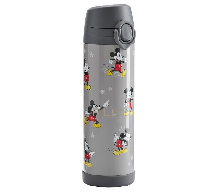 Gray Mickey Mouse, Mackenzie Insulated Water Bottle | Pottery Barn Kids