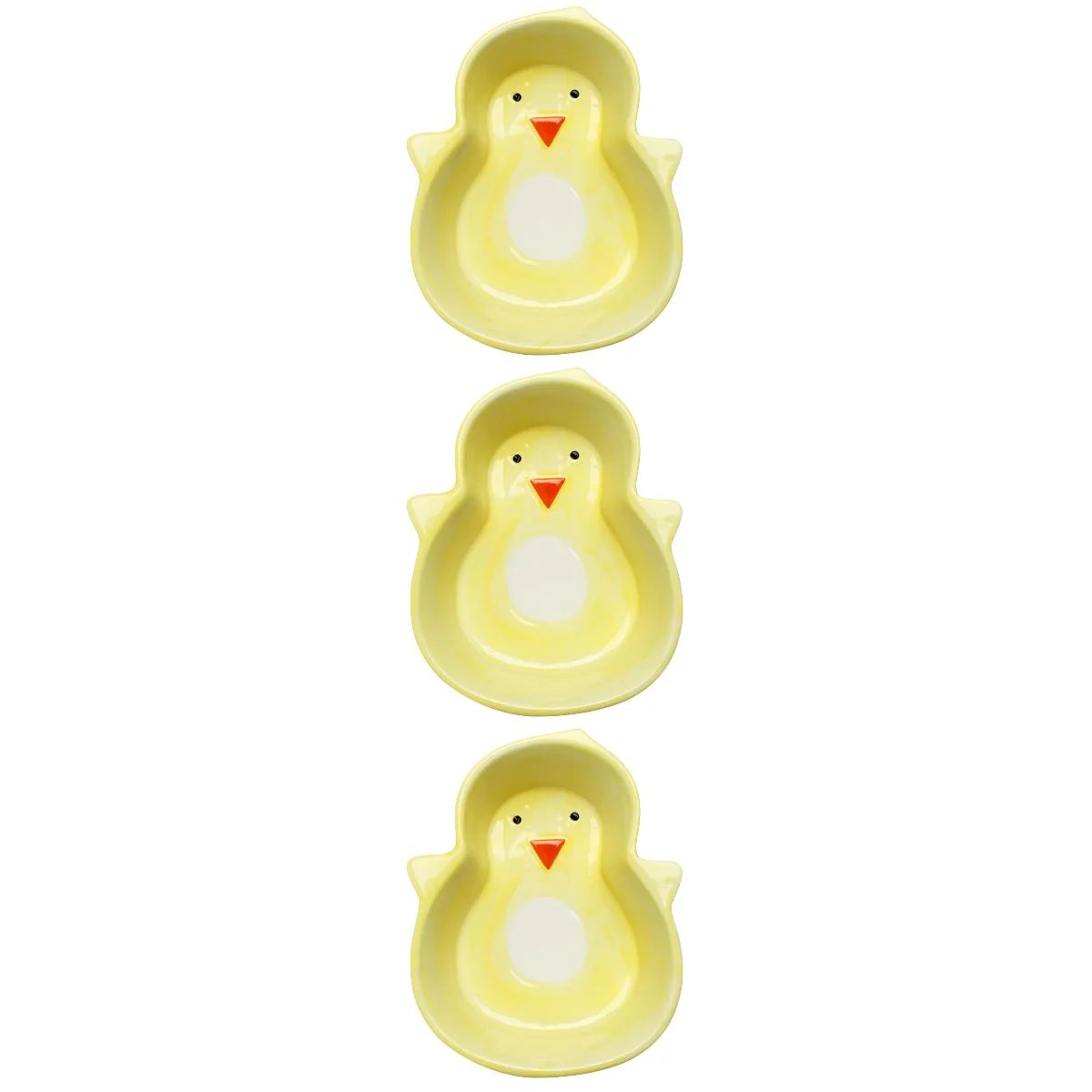 Set of 3 Kids Snacks Ring Dish Easter Dinner Plates Kitchen Bowl Adorable Design Food Ceramic | Walmart (US)