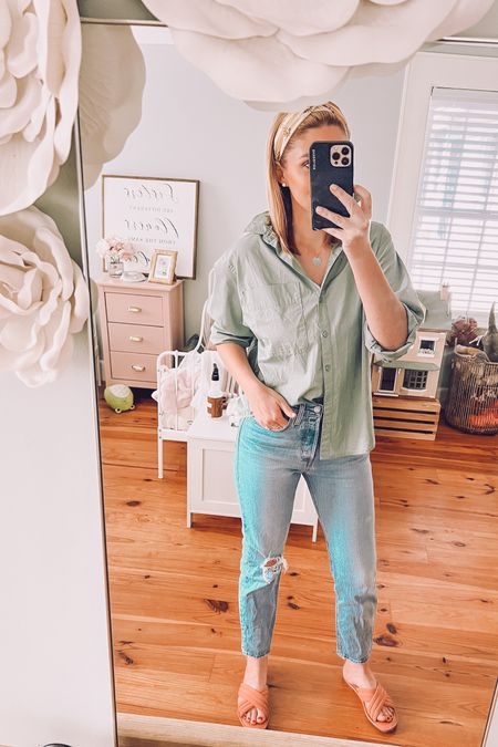 Jeans and a button up… my mom uniform! These target sandals are on clearance too!

Target
Anthropologie 
Levi’s 


#LTKsalealert #LTKfamily #LTKunder50