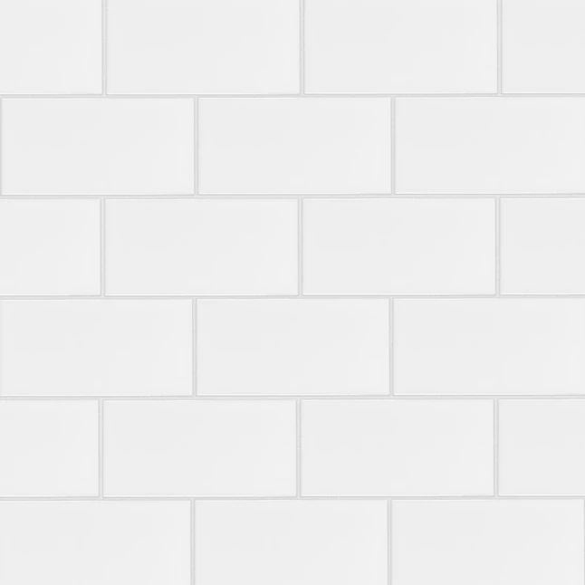 Satori  3 x 6 in Hudson Brilliant White Glossy Ceramic Wall Tile | Lowe's
