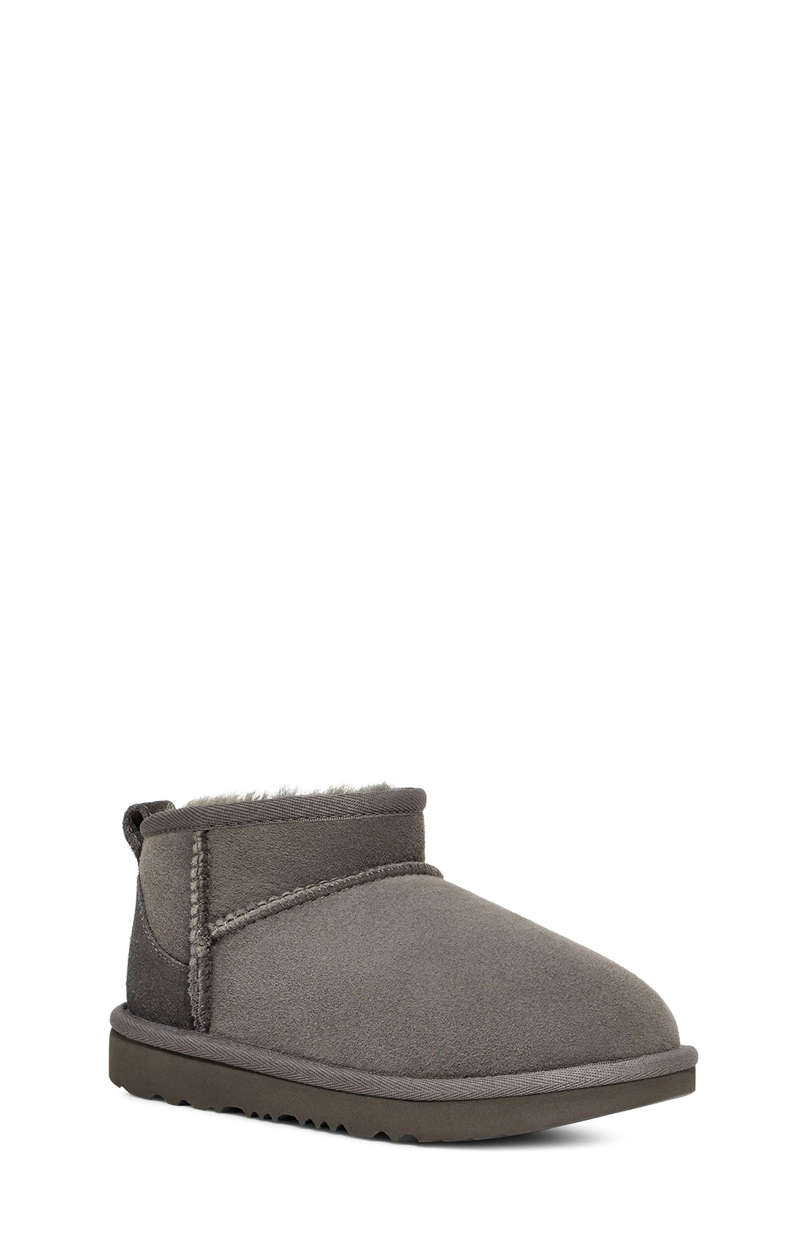 UGG® Kids' Classic Ultra Water Resistant Genuine Shearling Mini Boot in Mangosteen at Nordstrom Rack, Size 5 M | Nordstrom Rack