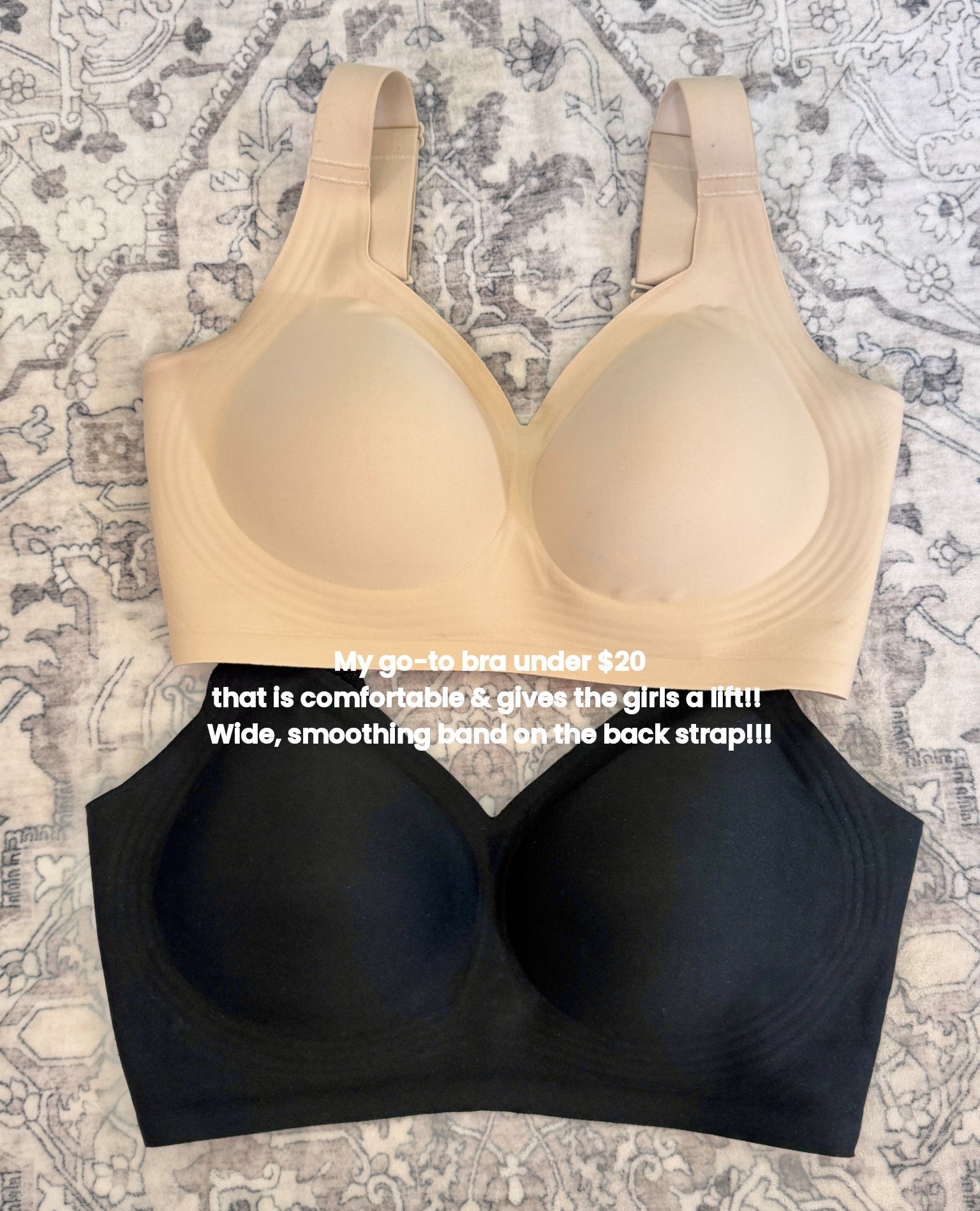 My favorite full coverage bra under $20!!!
It’s so comfortable and gives the girls the perfect lift without an underwire!!!!
Wearing size medium!!



#LTKOver40 #LTKmomlife #LTKselfcare