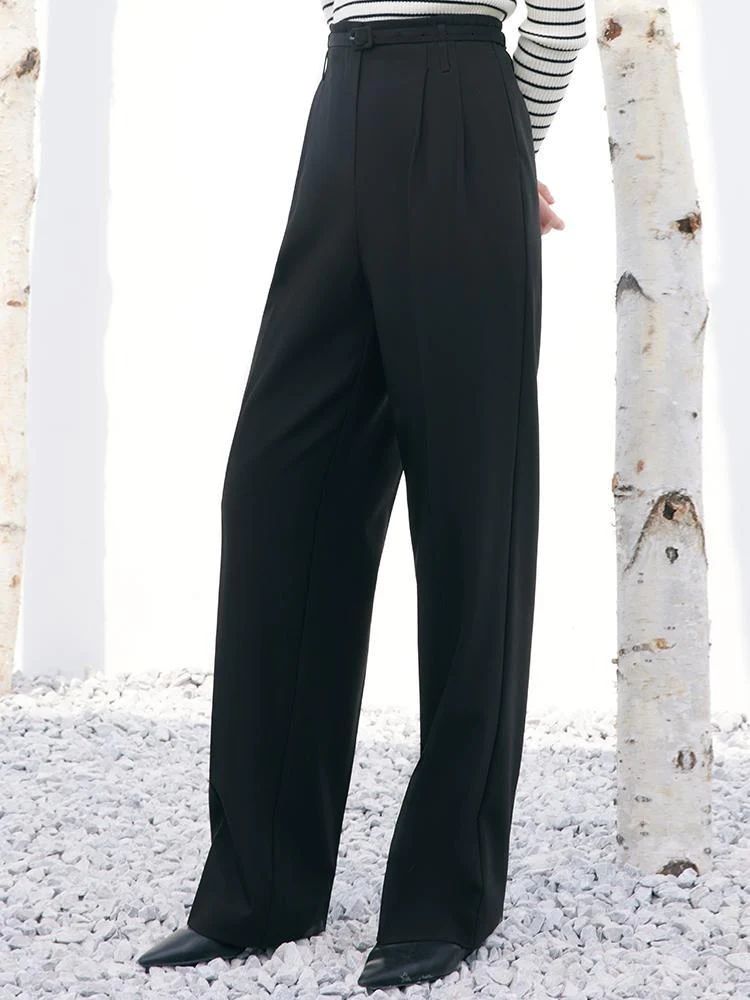 Black Full Length Pants | GoeliaGlobal