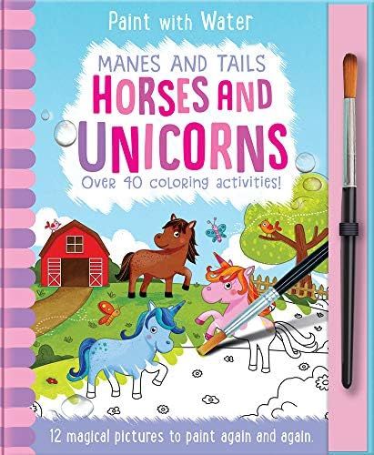 Manes and Tails - Horses and Unicorns (Paint with Water) | Amazon (US)