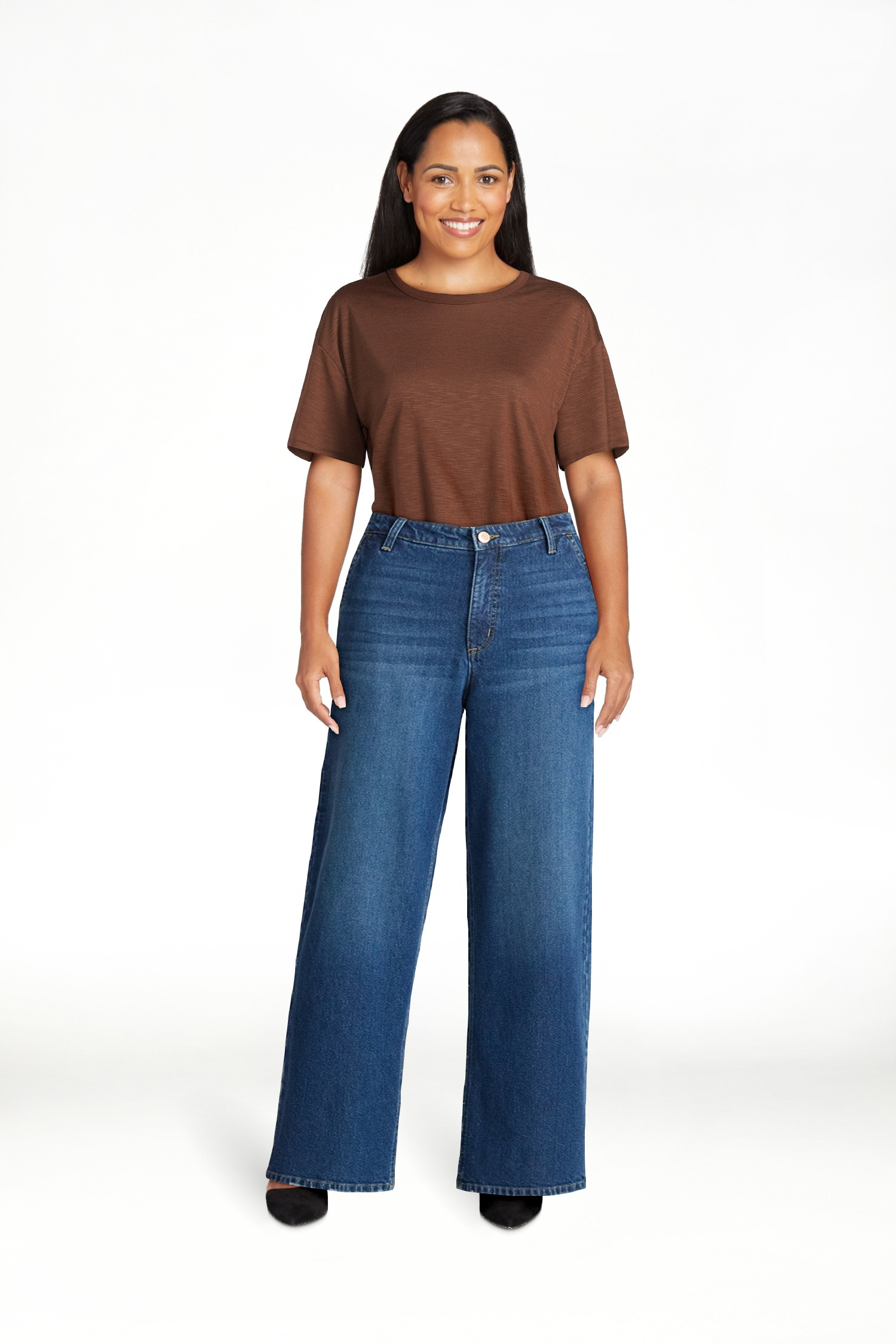 Sofia by Sofia Vergara Women's Diana Relaxed High Rise Straight Jeans, 30", 32.5" and 34" Inseams... | Walmart (US)